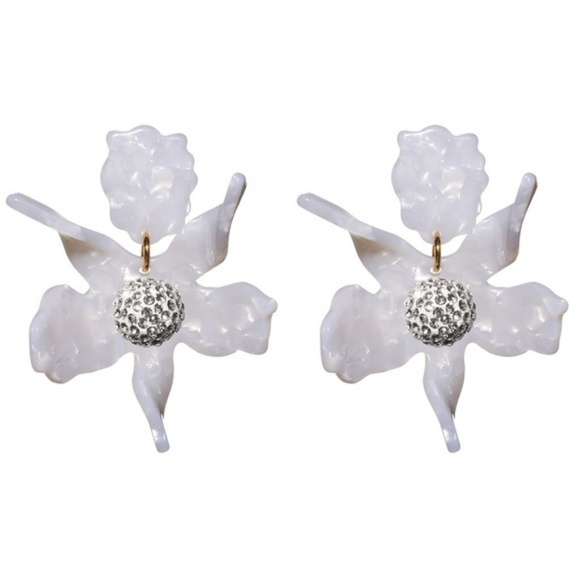 Lele Sadoughi Crystal Lily Earrings - Picture 5 of 7